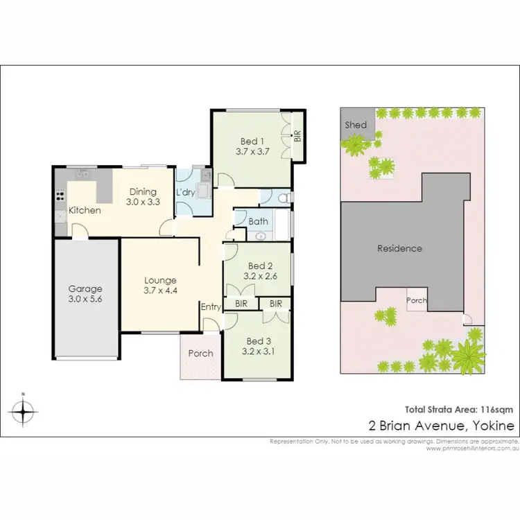 Floorplan of Homely villa listing, 2 Brian Avenue, Yokine WA 6060