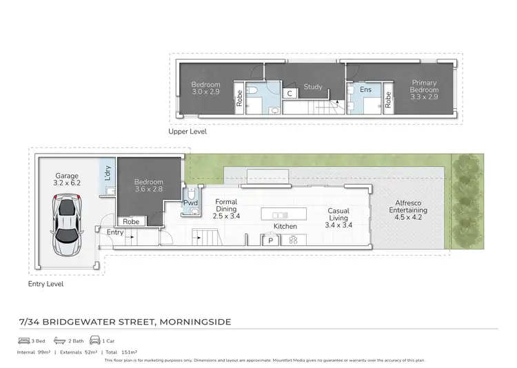 Floorplan of Homely townhouse listing, 7/34 Bridgewater Street, Morningside QLD 4170