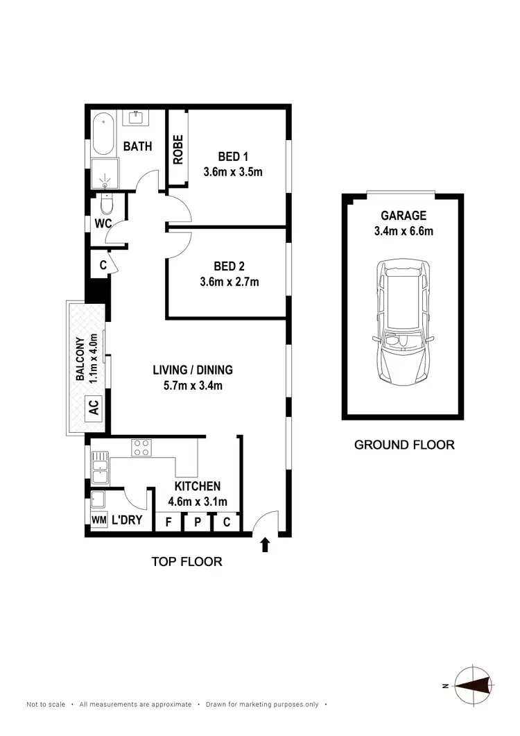 Floorplan of Homely unit listing, 7/47 Adderton Road, Telopea NSW 2117