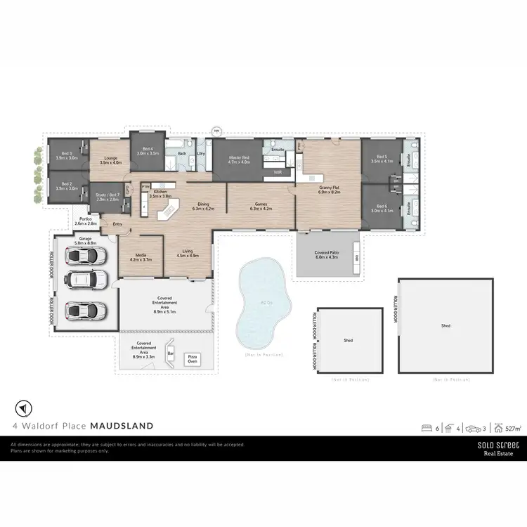 Floorplan of Homely house listing, 4 Waldorf Place, Maudsland QLD 4210