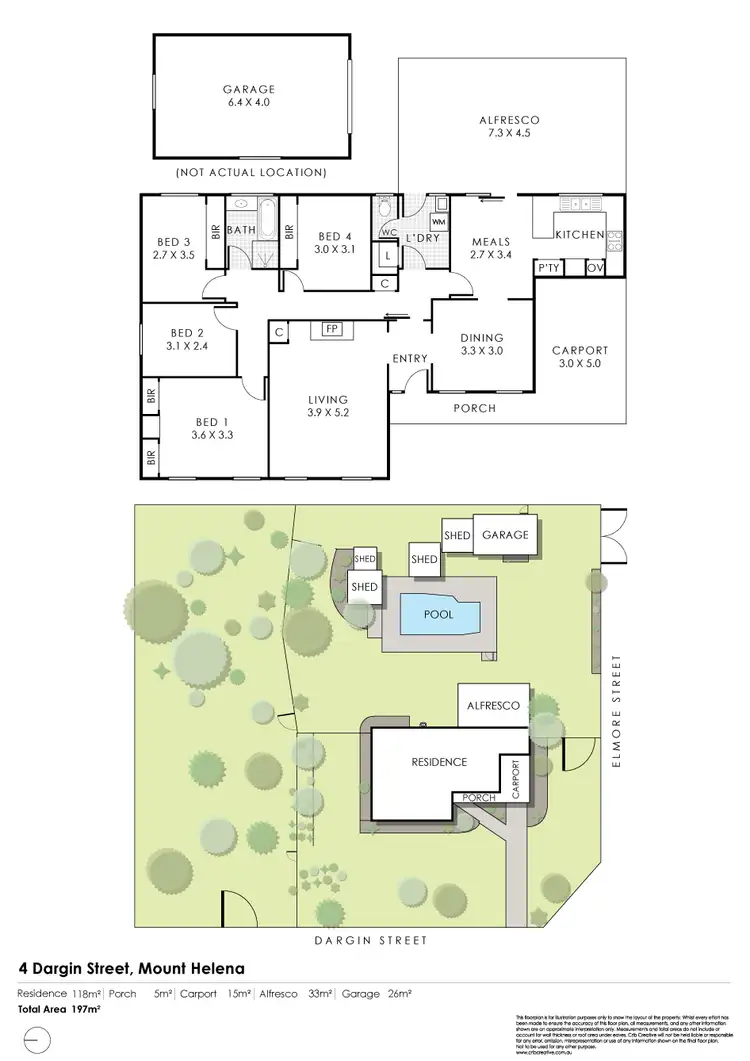 Floorplan of Homely house listing, 4 Dargin Street, Mount Helena WA 6082