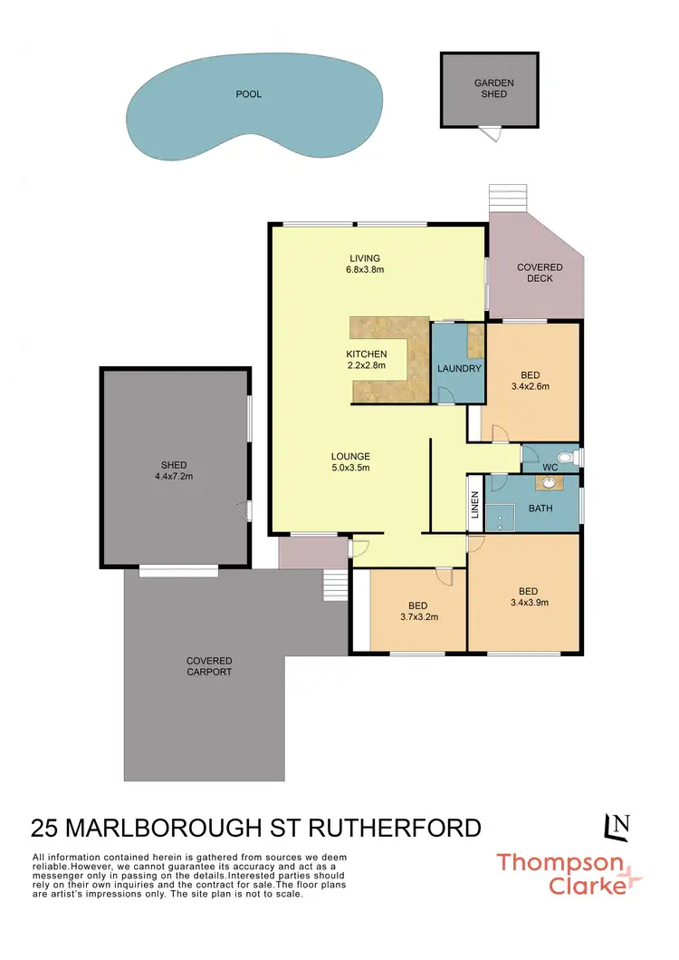 Floorplan of Homely house listing, 25 Marlborough Street, Rutherford NSW 2320