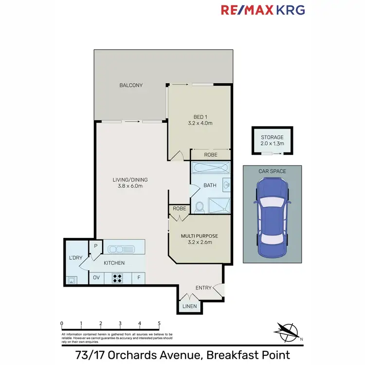 Floorplan of Homely apartment listing, 73/17 Orchards, Breakfast Point NSW 2137