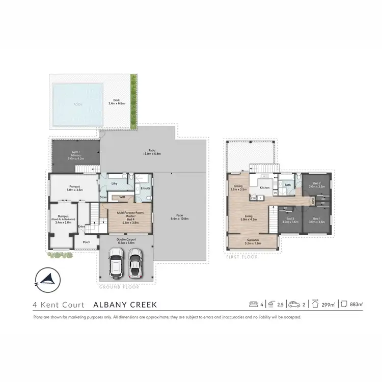 Floorplan of Homely house listing, 4 Kent Court, Albany Creek QLD 4035