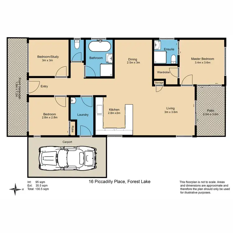 Floorplan of Homely house listing, 16 Piccadilly Place, Forest Lake QLD 4078