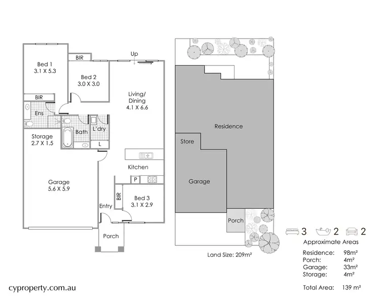 Floorplan of Homely house listing, 17/23 Bakana Loop, Landsdale WA 6065
