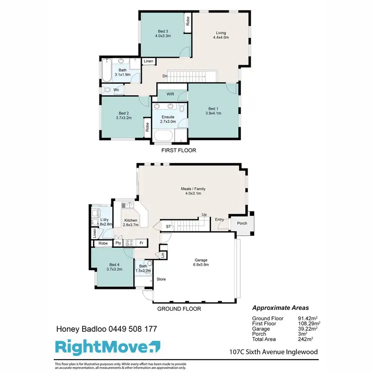 Floorplan of Homely house listing, 107C Sixth Avenue, Inglewood WA 6052