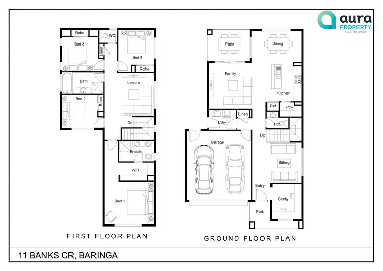 Floorplan of Homely house listing, 11 Banks Crescent, Baringa QLD 4551