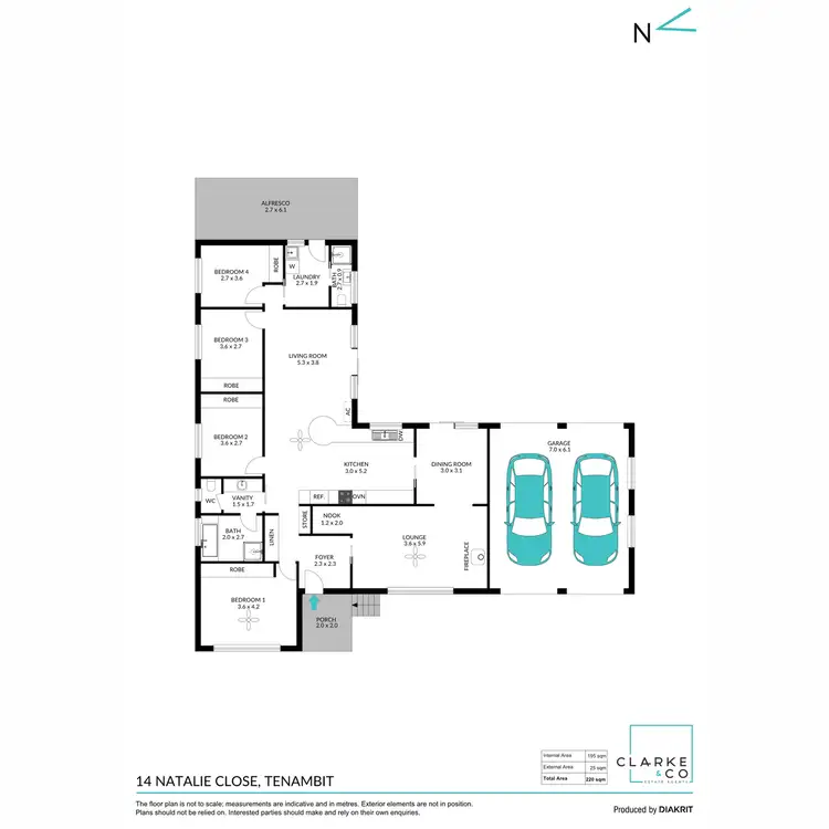 Floorplan of Homely house listing, 14 Natalie Close, Tenambit NSW 2323