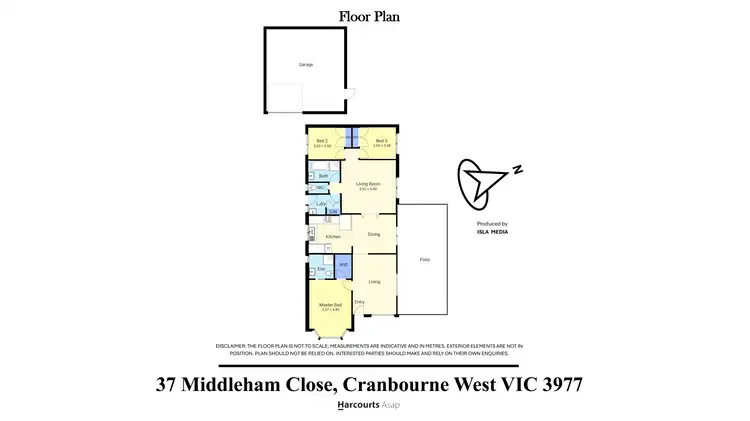 Floorplan of Homely house listing, 37 Middleham Close, Cranbourne West VIC 3977