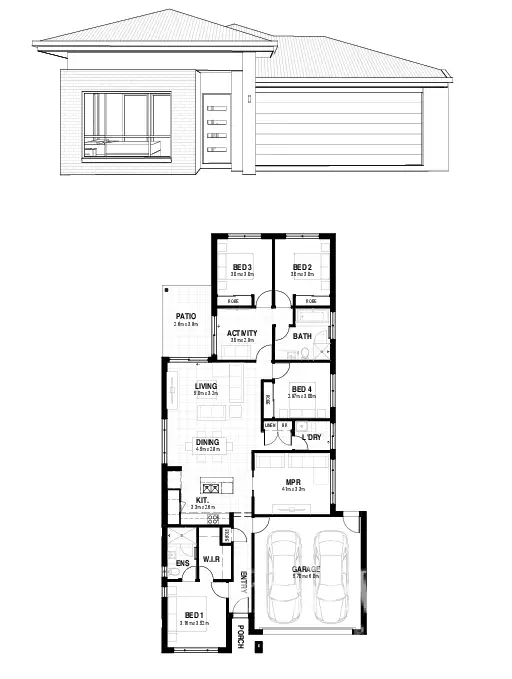 Floorplan of Homely house listing, 8 Pedler Way, Strathpine QLD 4500