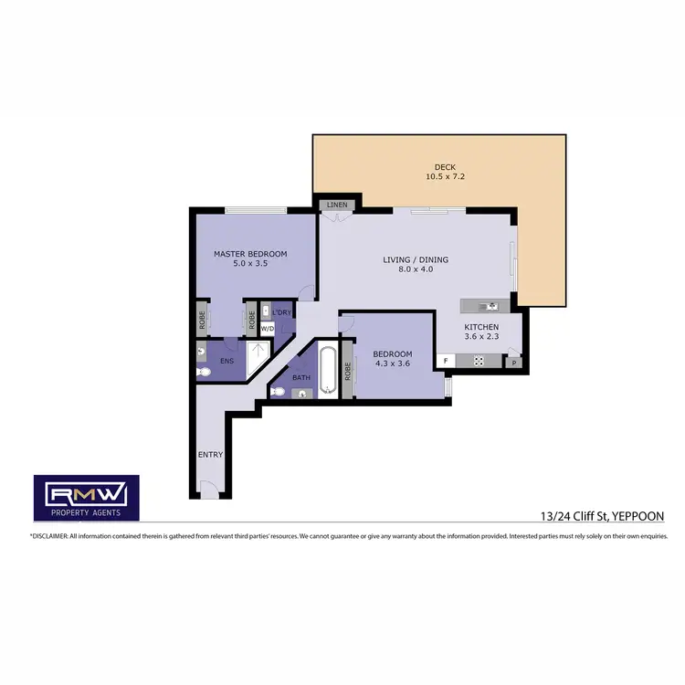 Floorplan of Homely apartment listing, 13/20-24 Cliff Street, Yeppoon QLD 4703
