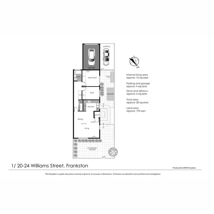 Floorplan of Homely unit listing, 1/20 Williams Street, Frankston VIC 3199