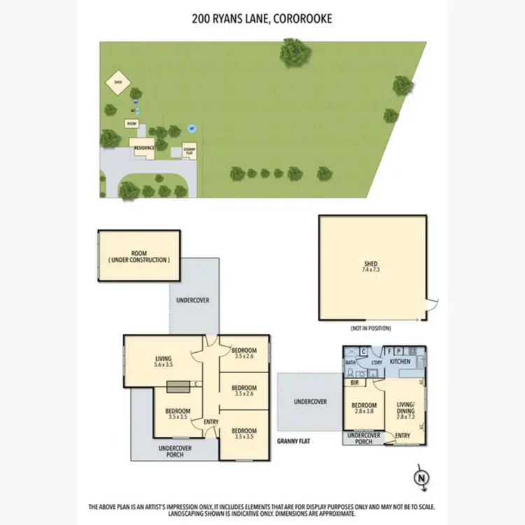 Floorplan of Homely rural property listing, 200 Ryans Lane, Cororooke VIC 3254