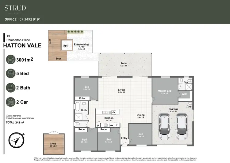 Floorplan of Homely house listing, 13 Pemberton Place, Hatton Vale QLD 4341