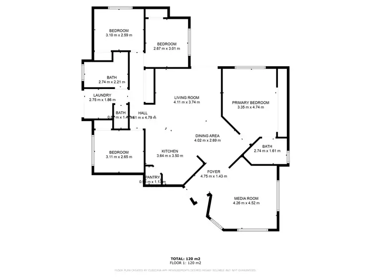 Floorplan of Homely house listing, 9 Beardmore Place, Clinton QLD 4680