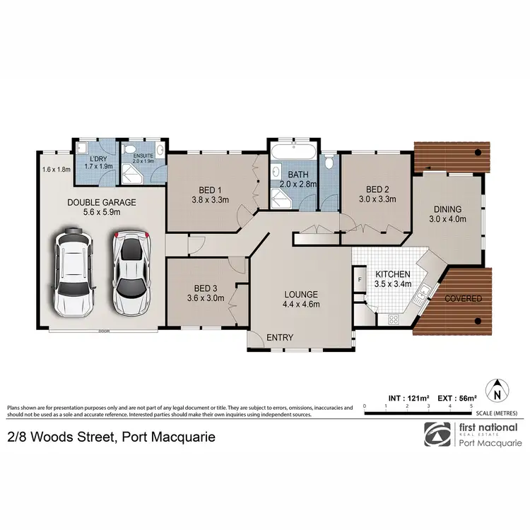 Floorplan of Homely villa listing, 2/8 Woods Street, Port Macquarie NSW 2444
