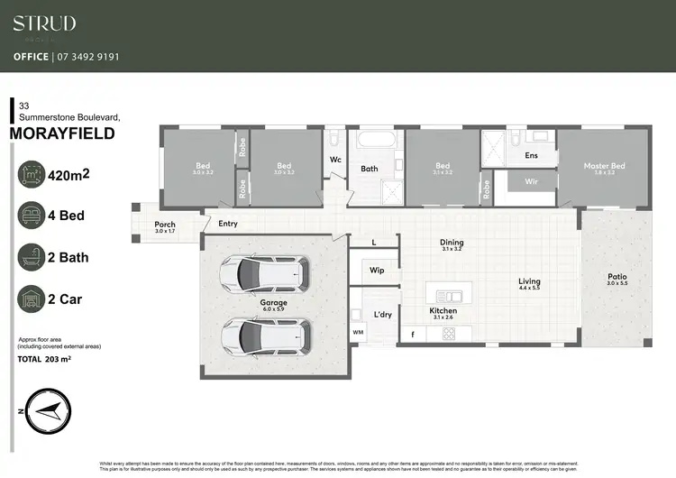 Floorplan of Homely house listing, 33 Summerstone Boulevard, Morayfield QLD 4506