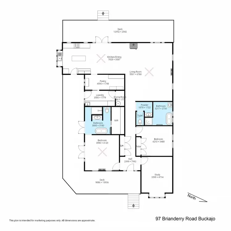 Floorplan of Homely rural property listing, 97 Brianderry Road, Bega NSW 2550