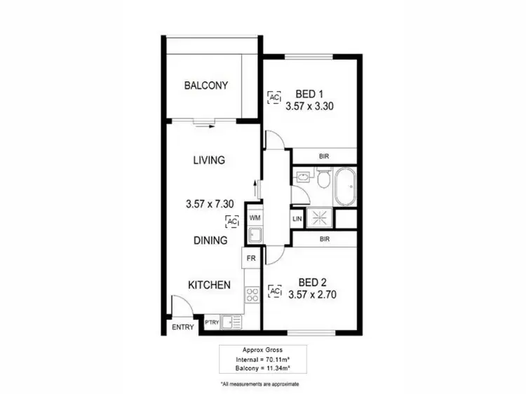 Floorplan of Homely apartment listing, 5/421 Churchill Road, Kilburn SA 5084