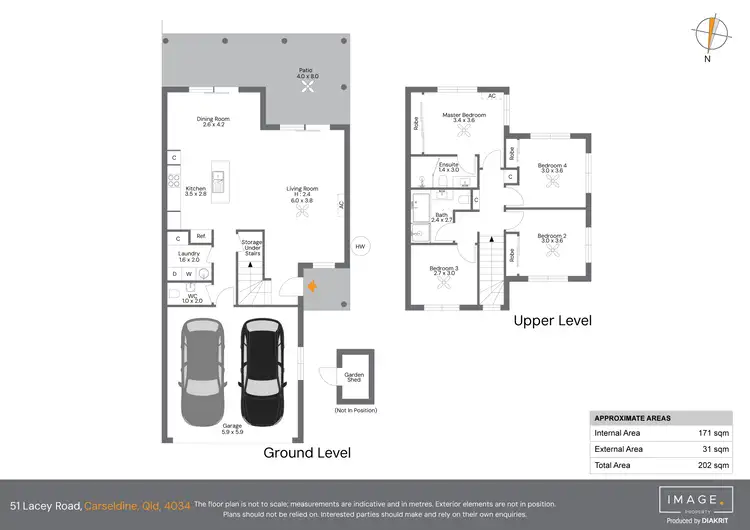 Floorplan of Homely townhouse listing, 26/55 Lacey Road, Carseldine QLD 4034