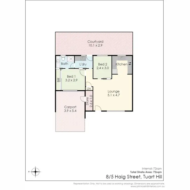 Floorplan of Homely villa listing, 8/5 Haig Street, Tuart Hill WA 6060