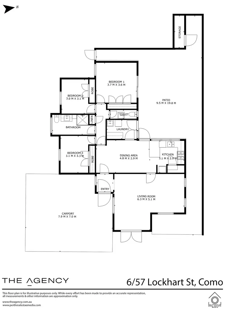 Floorplan of Homely house listing, 6/57 Lockhart Street, Como WA 6152