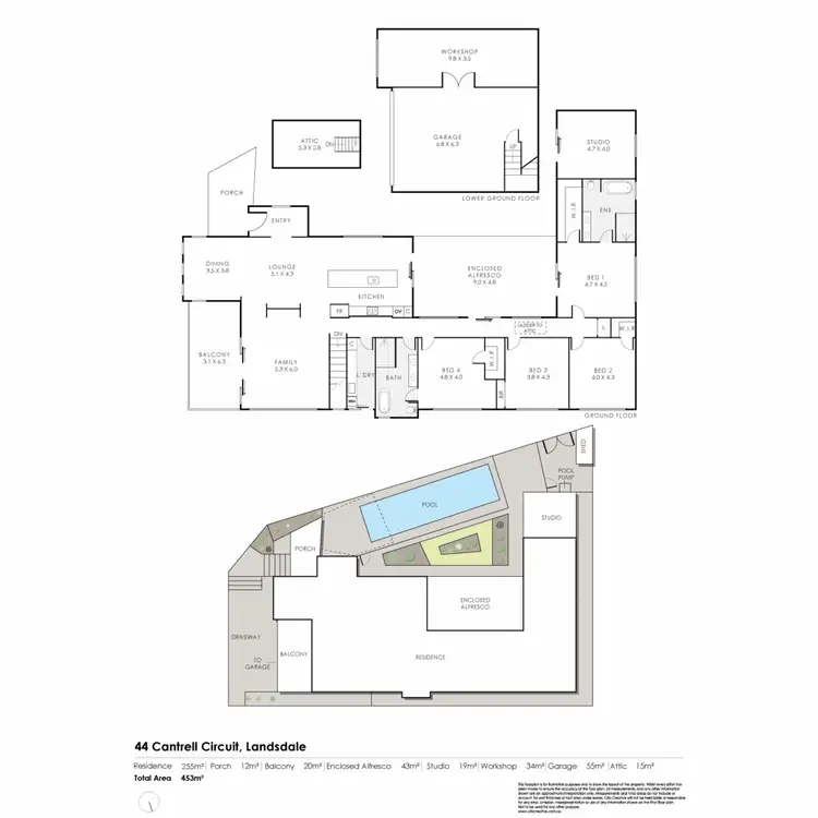Floorplan of Homely house listing, 44 Cantrell Circuit, Landsdale WA 6065