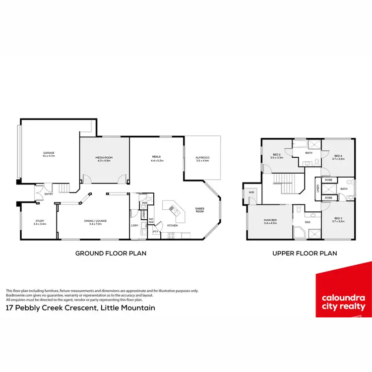 Floorplan of Homely house listing, 17 Pebbly Creek Crescent, Little Mountain QLD 4551