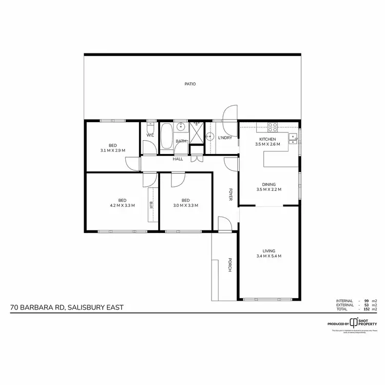 Floorplan of Homely house listing, 70 Barbara Road, Salisbury East SA 5109