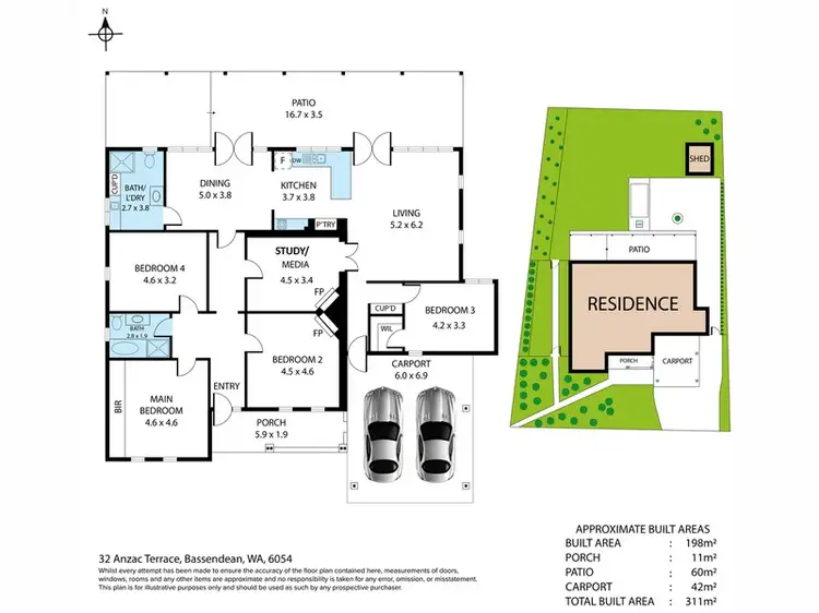 Floorplan of Homely house listing, 32 Anzac Terrace, Bassendean WA 6054
