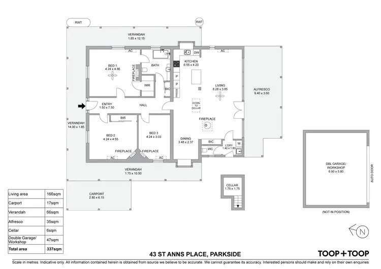 Floorplan of Homely house listing, 43 St Anns Place, Parkside SA 5063