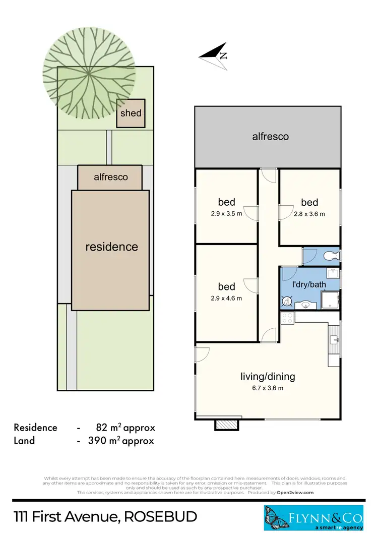 Floorplan of Homely house listing, 111 First Avenue, Rosebud VIC 3939