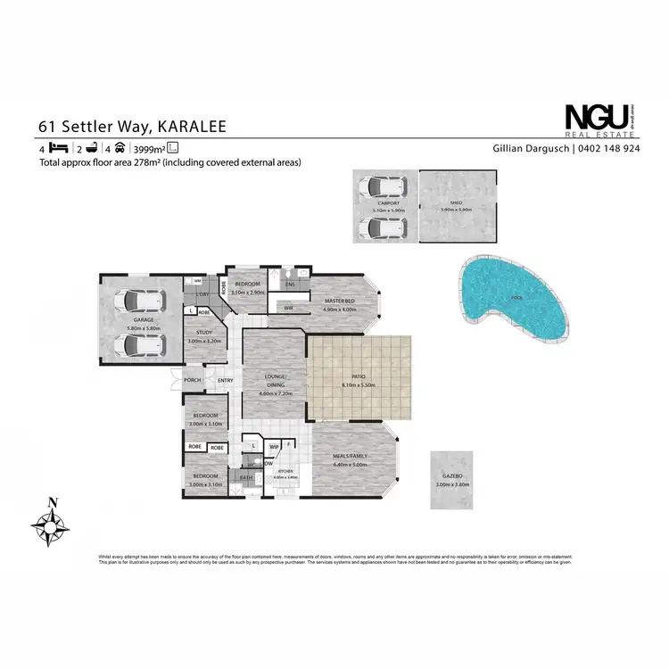Floorplan of Homely house listing, 61 Settler Way, Karalee QLD 4306
