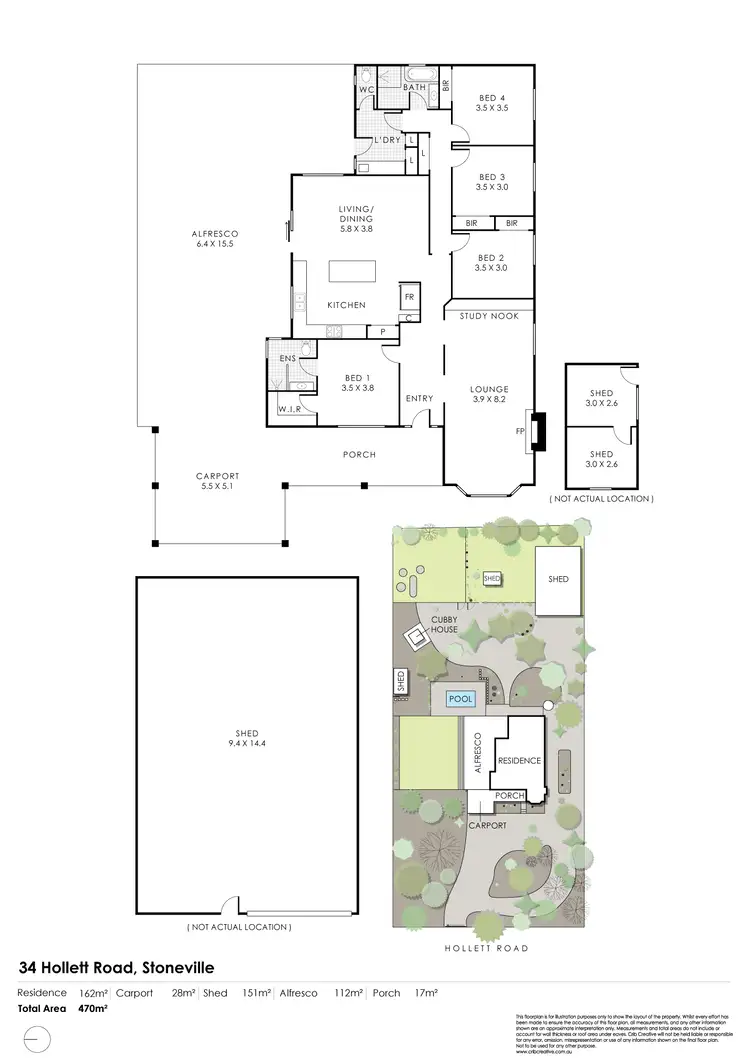 Floorplan of Homely house listing, 34 Hollett Road, Stoneville WA 6081