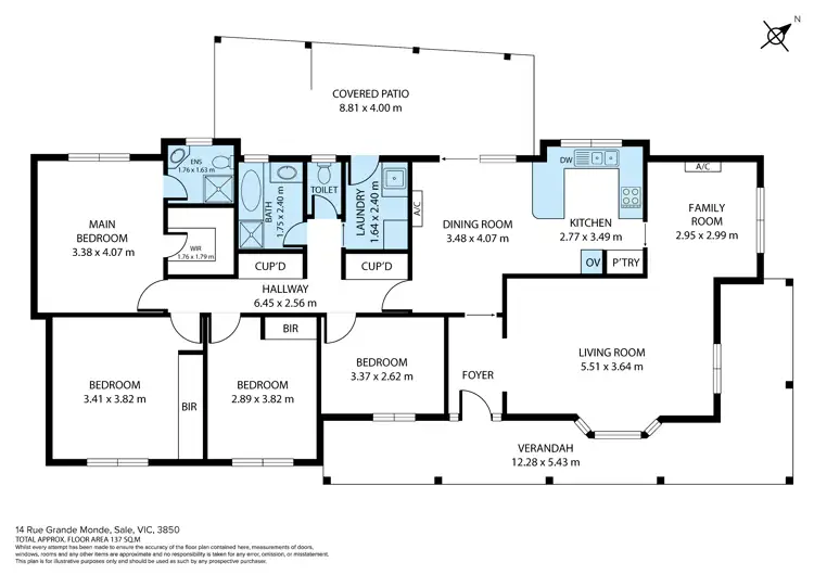 Floorplan of Homely house listing, 14 Rue Grande Monde, Sale VIC 3850