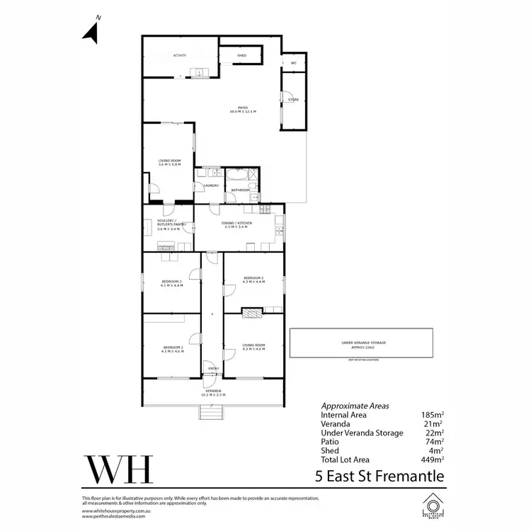 Floorplan of Homely house listing, 5 East Street, Fremantle WA 6160