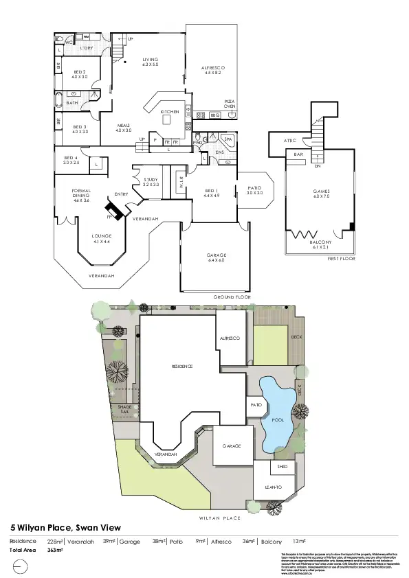 Floorplan of Homely house listing, 5 Wilyan Place, Swan View WA 6056