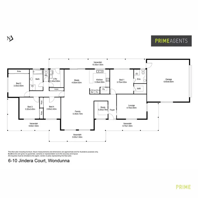Floorplan of Homely house listing, 6-10 Jindera Court, Wondunna QLD 4655