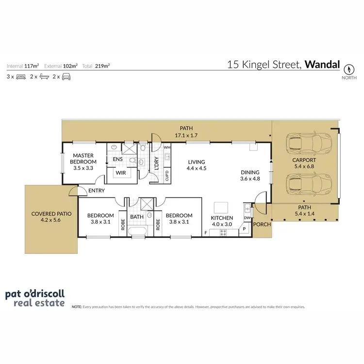 Floorplan of Homely house listing, 15 Kingel Street, Wandal QLD 4700