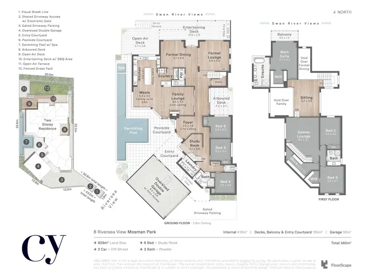 Floorplan of Homely house listing, 8 Riversea View, Mosman Park WA 6012