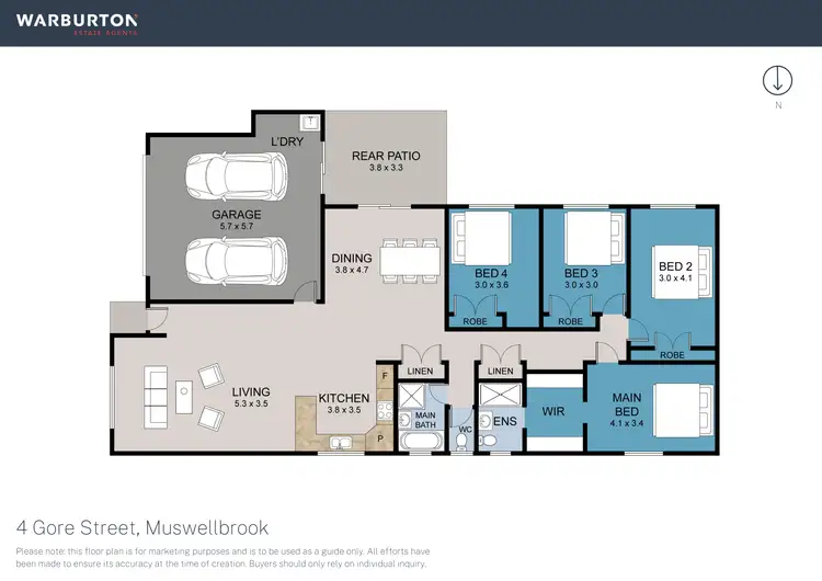 Floorplan of Homely house listing, 4 Gore Street, Muswellbrook NSW 2333