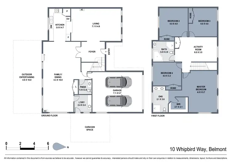Floorplan of Homely house listing, 10 Whipbird Way, Belmont NSW 2280