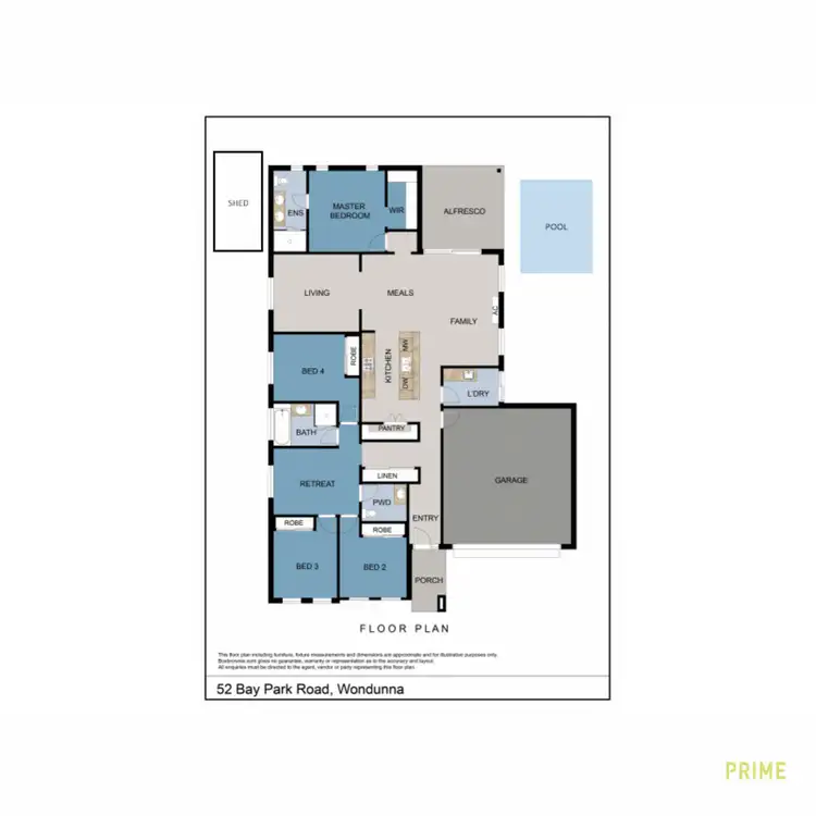 Floorplan of Homely house listing, 52 Bay Park Road, Wondunna QLD 4655