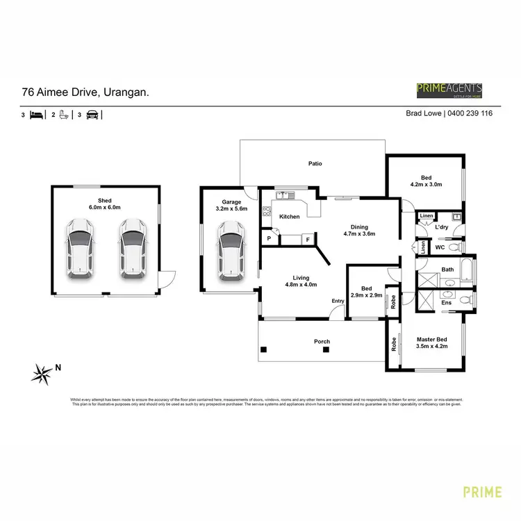 Floorplan of Homely house listing, 76 Aimee Drive, Urangan QLD 4655