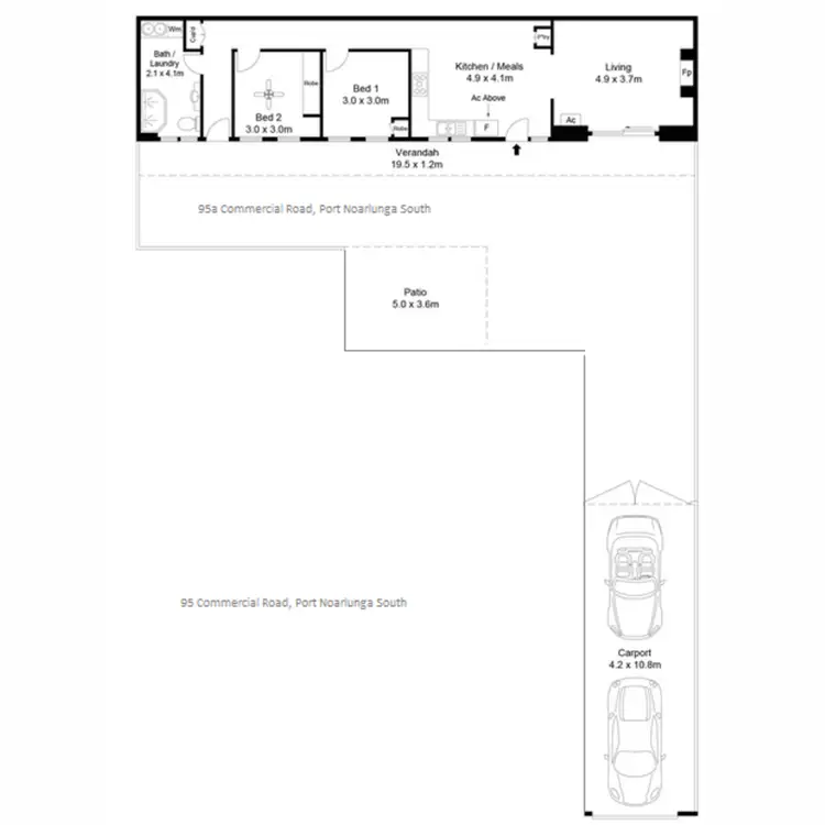 Floorplan of Homely house listing, 95a Commercial Road, Port Noarlunga South SA 5167