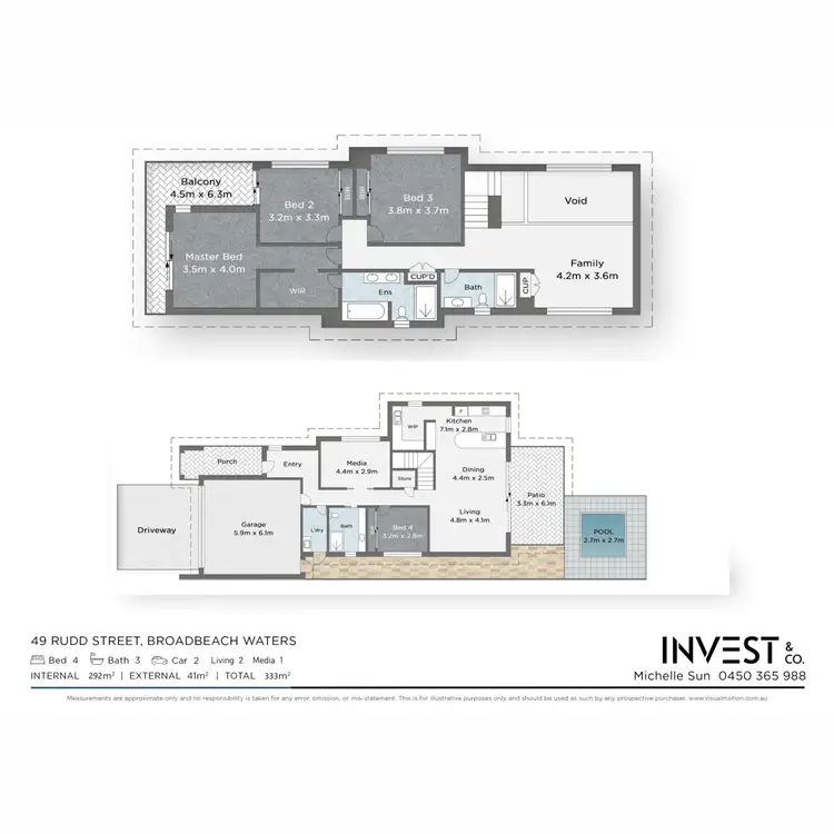 Floorplan of Homely house listing, 49 Rudd Street, Broadbeach Waters QLD 4218