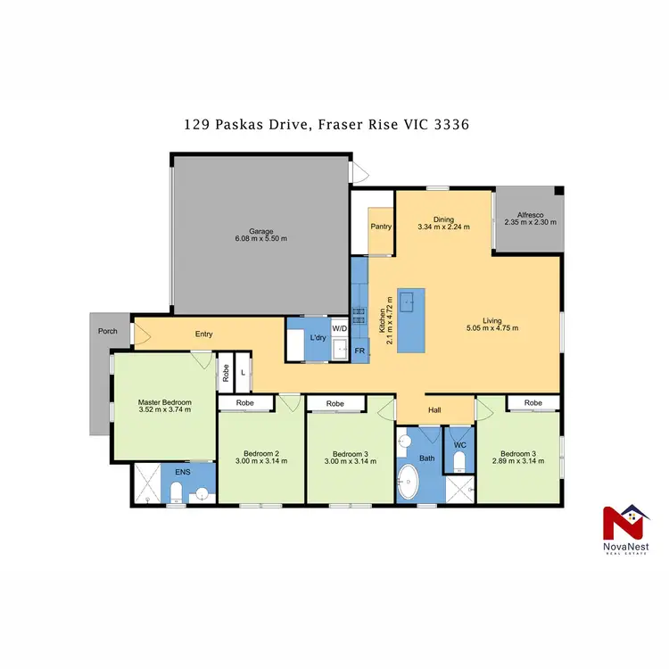 Floorplan of Homely house listing, 129 Paskas Drive, Fraser Rise VIC 3336