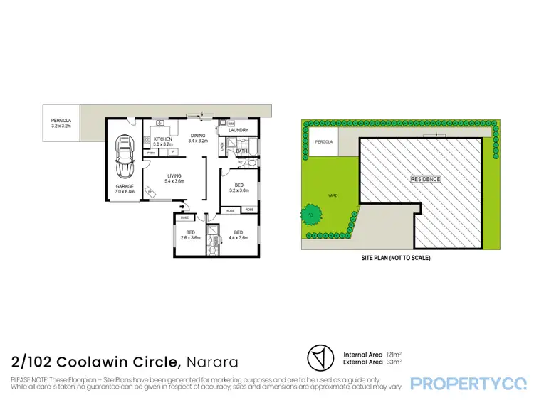 Floorplan of Homely semi-detached listing, 2/102 Coolawin Circle, Narara NSW 2250