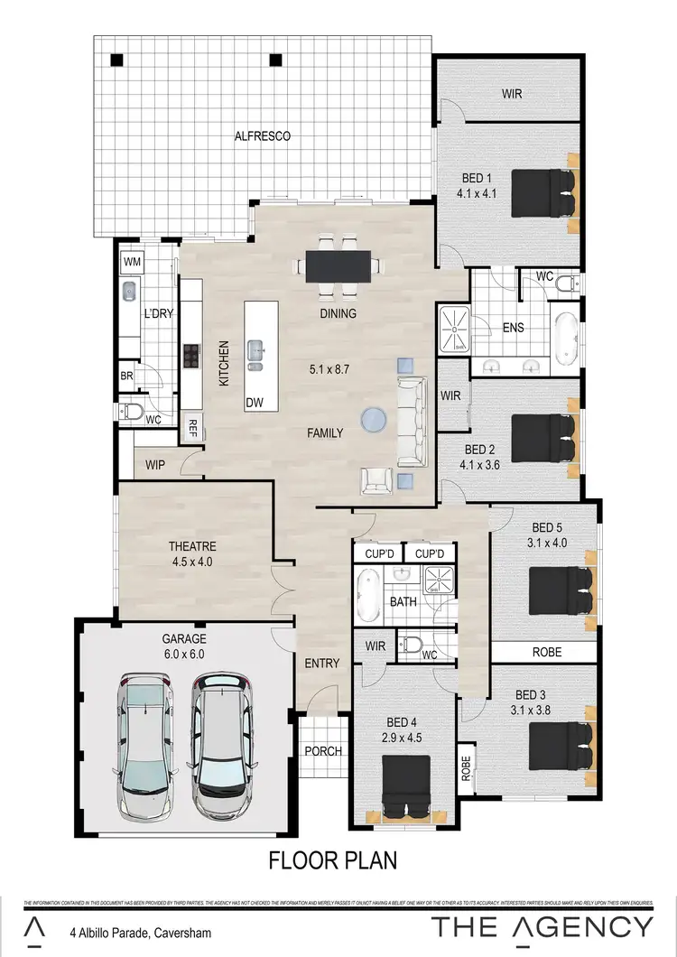 Floorplan of Homely house listing, 4 Albillo Parade, Caversham WA 6055